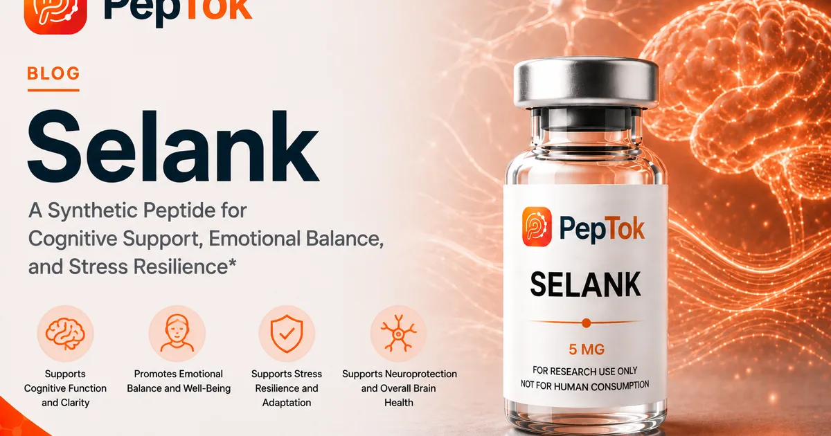 Selank: Anti-Anxiety & Calm Focus Peptide