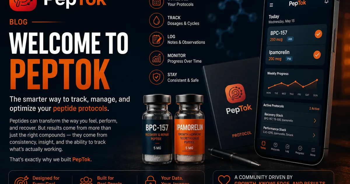 Welcome to PepTok: Build Smarter Protocols, Together