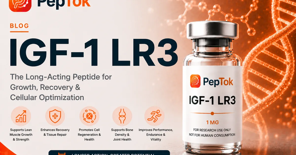 IGF-1 LR3: The Performance Peptide Built for Growth and Recovery